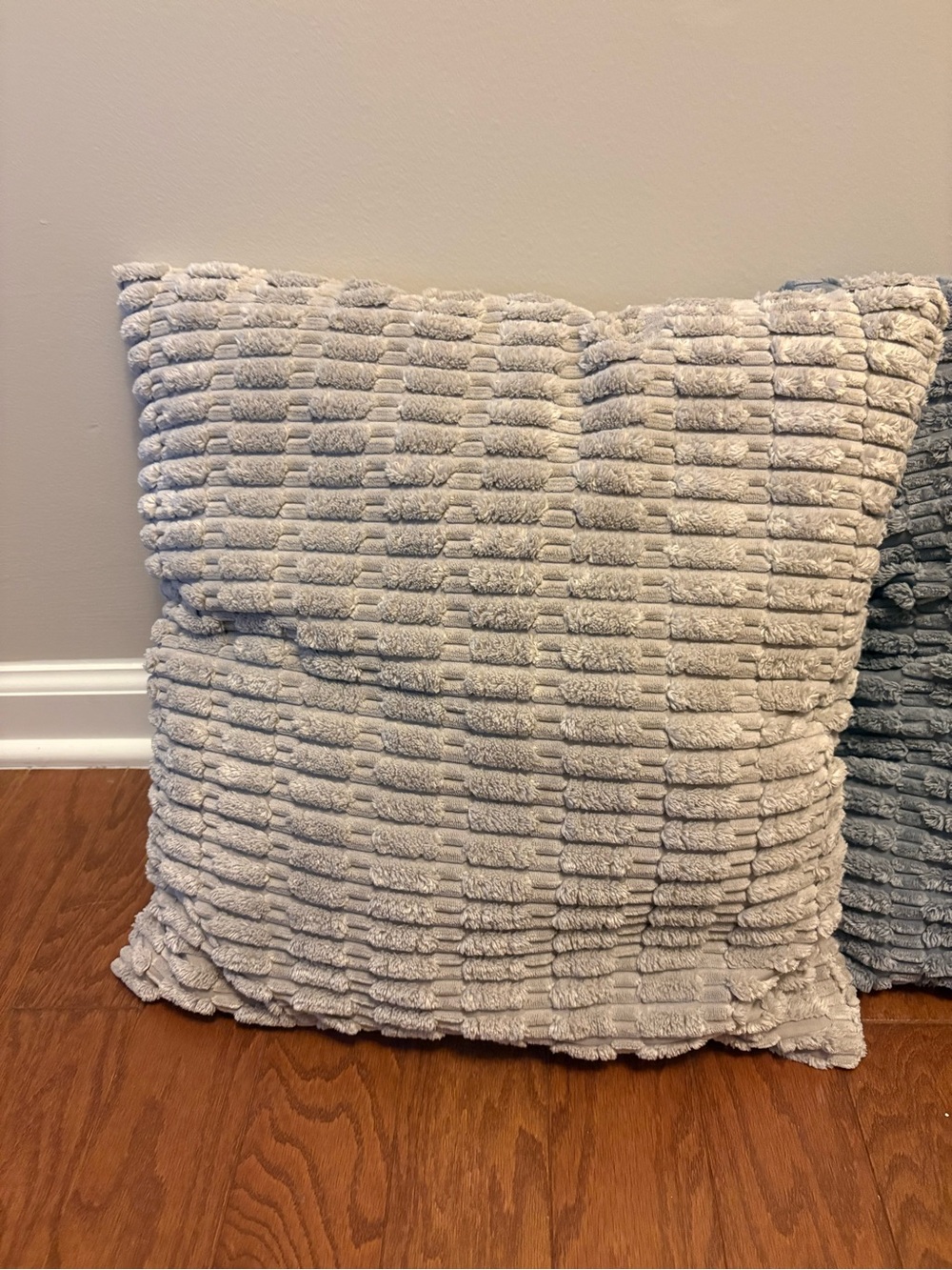 Neutral Plush Textured Throw Pillows - Picture 2 of 5
